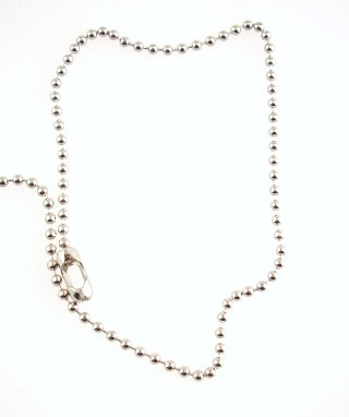 BEAD CHAIN #3   4" WITH STD LINK-KEY CHN