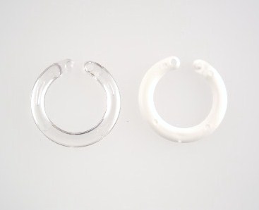 SNAP RING 5/8"  PLASTIC- CLEAR