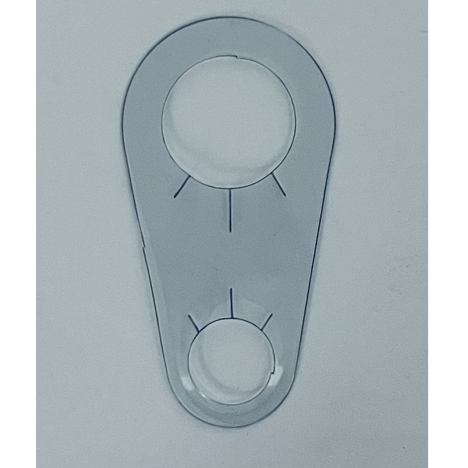 HANG-TAB BOTTLE NECKER 1" HOLE WITH 5/8" D. 