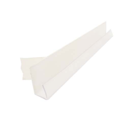 J CHANNEL SHORT 1/4" GAP ADHESIVE CLEAR