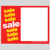 CARD-"SALE"  5-1/2" X 7" RED, YEL., WHT