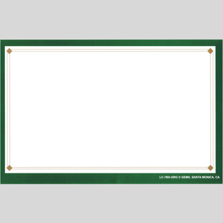 CARD-BORDER 7" X 11" YELLOW BlK RED