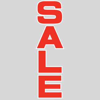 POSTER "SALE" STATIC CLING 12" X 35" 