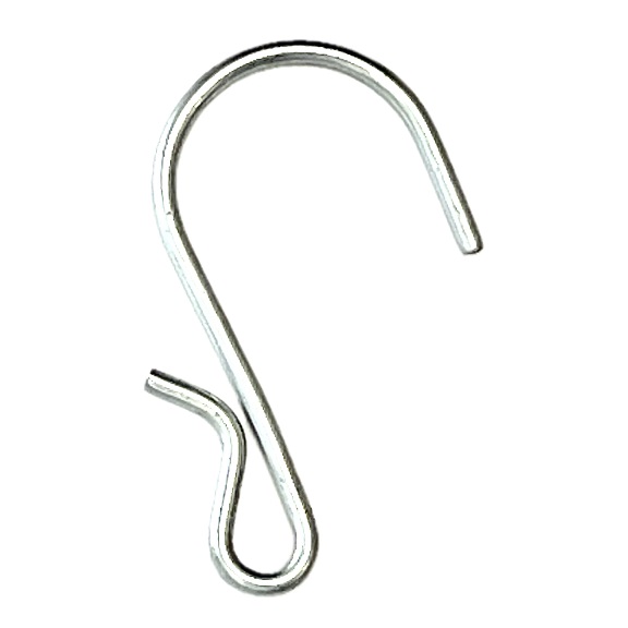 1-1/2" SHELF HOOK ZINC PLATED WITH TAIL