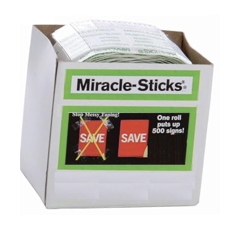MIRACLE- STICKS® 2 SIDED ADHESIVE PVC