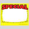 CARD-SPECIAL 5-1/2" X 7" YELLOW-BLK-RED