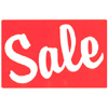 PROMO SIGN "SALE"-  5-1/2"" X 7" RED