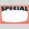 CARD-SPECIAL 7" X 11" FL. ORANGE