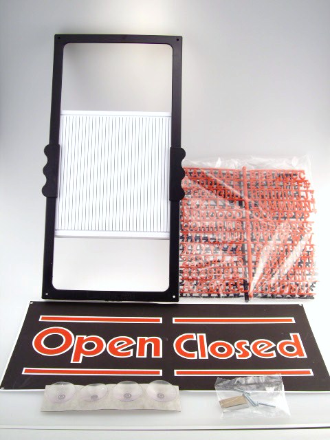 OPEN/CLOSED MESSAGE BOARD -  VERITICAL