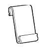 POWER WING CLIP WHITE 1" x 2"