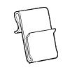WC-6 POWER WING CLIP, WHITE PLASTIC