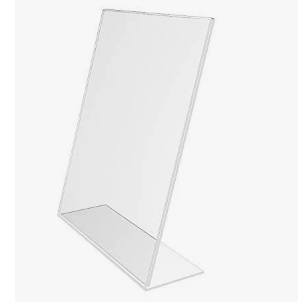 SLANT BACK ACRYLIC SIGN HOLDER 8-1/2" X 11" 